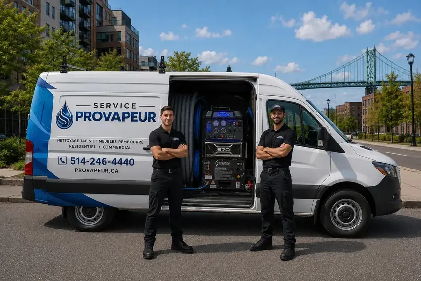 Camion-usine - Succion puissante et vapeur 230°F