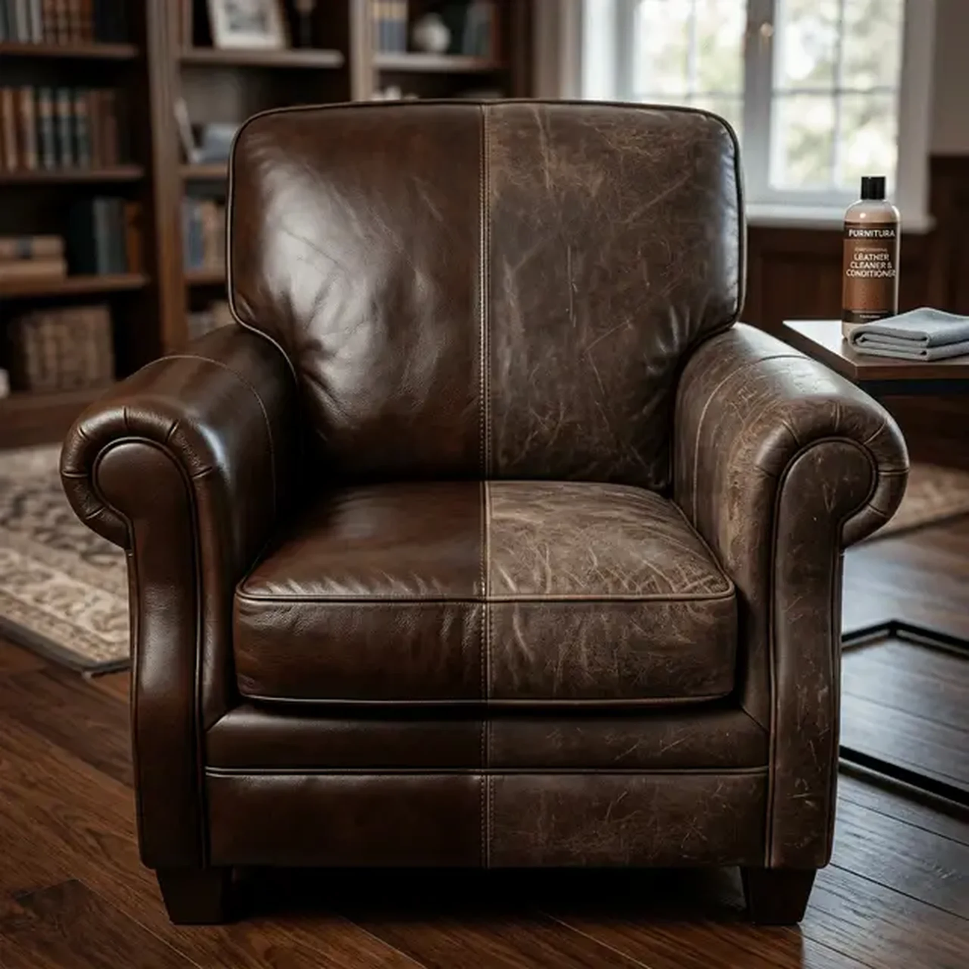 Entretien et hydratation de meubles en cuir