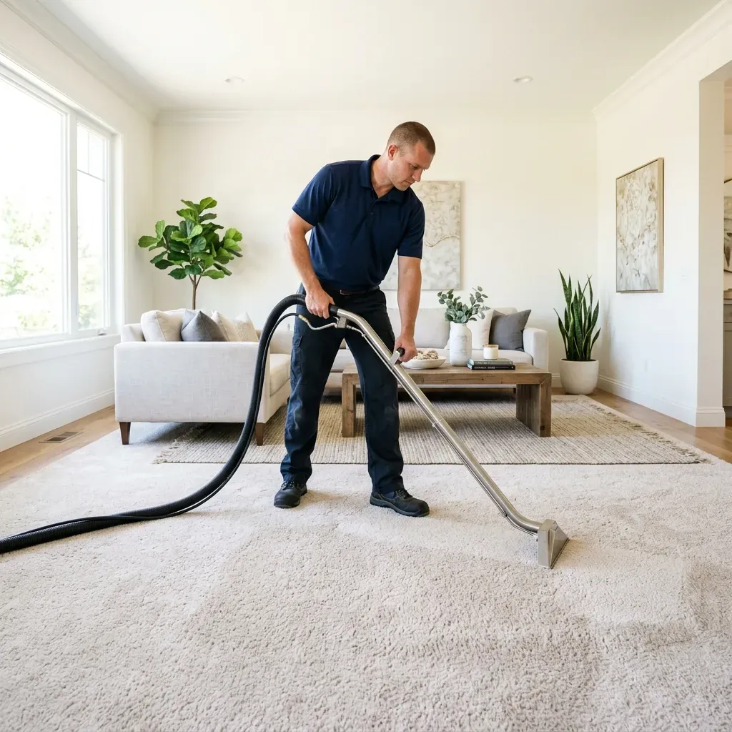 Nettoyage de tapis résidentiel professionnel à l'intérieur par ProVapeur